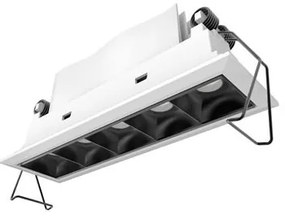 Corp incastrabil tavan fals cu 5 spoturi LED SWAN alb/ negru NVL-9232126