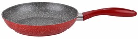 Tigaie Rosberg Premium RP54419A22, 22 cm, 4 mm, Acoperire marmura, Inductie, Rosu