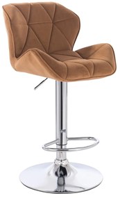 HR111W Scaun Galben Miere Velur Bază Cromata