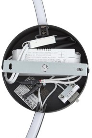 Lampă de perete de design neagră 67cm incl. LED cu 3 trepte de intensitate luminoasă - Anello