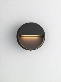 Mini Aplica perete exterior IP65, LED CCT Sete negru 10cm