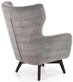 Fotoliu tapitat Marvel Velvet gri – H103 cm