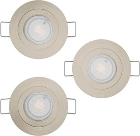 Eglo 902268 - Set de 3 spoturi LED încastrate BARRANCO, LED 4,8W, 230V, crom