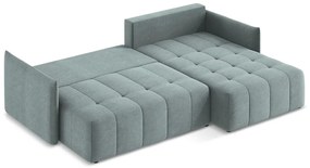 Colțar albastru extensibil/cu spațiu de depozitare (cu colț pe partea dreaptă/cu șezlong) Moku – Makamii