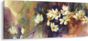 Tablou - Magnolii albe, pictură (120x50 cm)