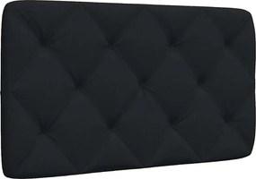 vidaXL Pernă pentru tăblie de pat, negru, 80 cm, material textil