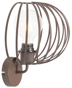 Lampa de perete de design maro ruginiu 30 cm - Johanna