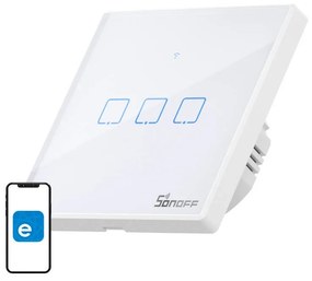 Intrerupator Smart WiFi + RF 433MHz Sonoff T2 EU TX (3 canale)