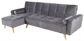 Canapea maloni extensibila pe stânga, 3 locuri, gri