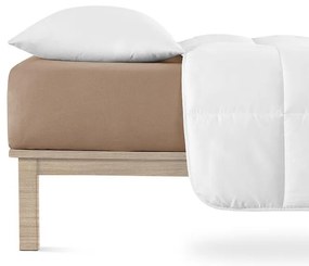 Cearșaf elastic jersey cu elastan culoarea nucului 180 x 200 cm