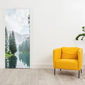 Fototapet pentru ușă - Lacul montan (95x205cm)