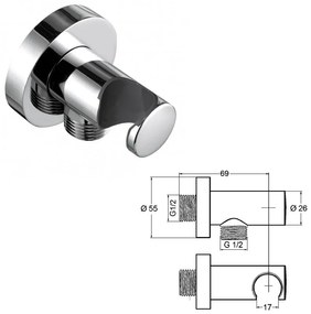 Set de dus, Kludi, Bozz, 7 in 1, crom