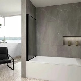 Paravan de cada Rea Lagos negru 70x140 cm mobil