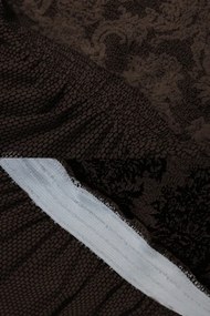 Set 6 huse elastice pentru scaune, cu volanas, model Jacquard Maro
