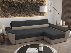 Colțar Radiant L3 (Negru + capuccino) (D). 1057466