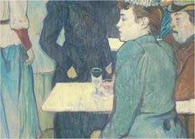 Tablou - Henri de Toulouse-Lautrec, A Corner of the Moulin de la Galette, reproducere (70x50 cm)