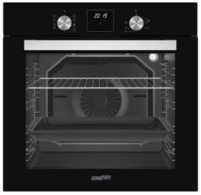 Cuptor încorporat HOMEFORT HSB64DGB cu 9 funcții, 80 L, curățare cu abur