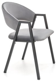 Scaun tapitat k473 – Gri