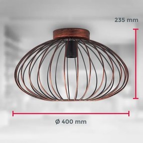 Lustră aplicată RETRO 1xE27/40W/230V cupru B.K. Licht 1471