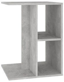Masa laterala, gri, 60x40x45 cm, PAL 1, Gri beton