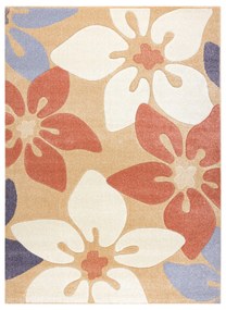Covor Feel 1602/17911 Flori bej/teracotă/violet
