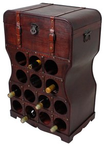 Dulap vinotecă maro număr sticle 14, 46x70 cm – Deco Pleasure