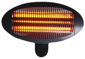 Încălzitor infraroșu de terasă, 2000W, 3 trepte de putere, cu sistem de montare pe perete, încălzire radiantă