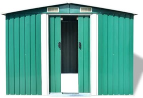 Magazie sopron metalic de gradina, 257 x 205 x 178 cm, verde