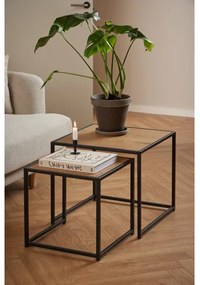 Set 2 mese de cafea SARON, stejar/negru