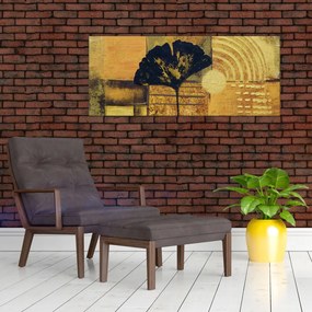 Tablou - Frunza ginkgo (120x50 cm)