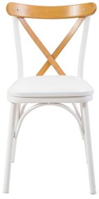 Set mobilier sufragerie Duvasa 6 (stejar + alb) (pentru 2 persoane). 1093756