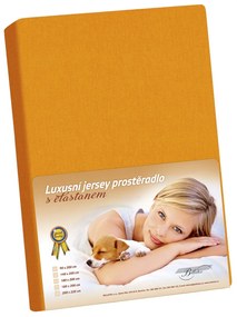 Cearșaf Jersey cu elastan portocaliu , 90 x 200 cm, 90 x 200 cm