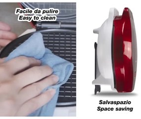 Beper - Aparat pentru vafe 2 în 1 1000 W/230 V roșu