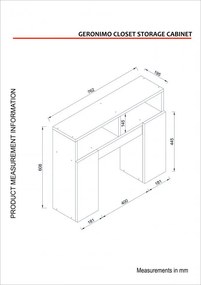 Dulap Baie Geronimo - Alb