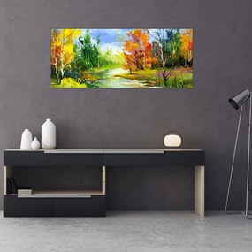 Tablou - Peisaj - pictură (120x50 cm)