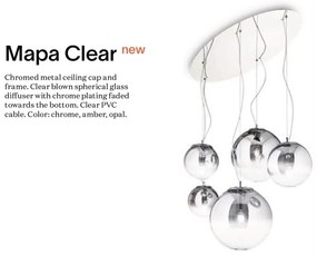 Lustra suspendata design decorativ Mapa clear sp5