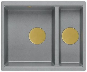 Chiuveta din granit Logan 150 gri metalic