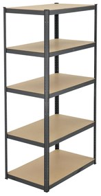 Jusky Set 2 rafturi - 180x90x40cm - gri