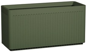 Ghiveci Jort Linea, gri-verde, dimensiuni multiple - Ghivece de ceramică mărimea: S - 80 x 30 x 40 cm