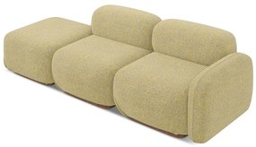 Șezlong modular galben (cu colț pe partea dreaptă) Ailani – Makamii