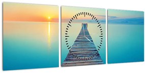 Tablou - Dig spre infinit (cu ceas) (90x30 cm)