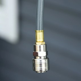 DURHAND Furtun Automat de Perete, Sistem de Irigare cu Conexiune Φ1/4''', Rotire 180º, 20+2m | Aosom Romania