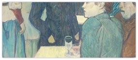 Tablou - Henri de Toulouse-Lautrec, A Corner of the Moulin de la Galette, reproducere (120x50 cm)