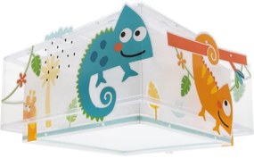 Plafonieră pentru copii HAPPY JUNGLE 2xE27/15W/230V Dalber 63316