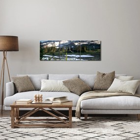 Tablou - Muntele Rainier (cu ceas) (90x30 cm)