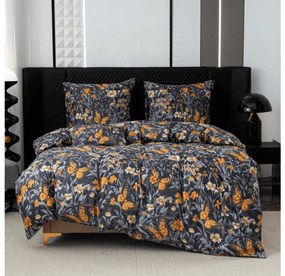 Lenjerie de pat din microfibra BUTTERFLY GARDEN albastru-gri Dimensiune lenjerie de pat: 70 x 90 cm | 140 x 200 cm
