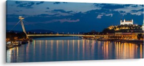 Tablou cu Bratislava și palat (120x50 cm)