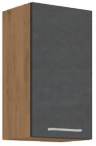 Dulap superior de bucătărie 40 G-72 1F Velaga (gri mat + stejar lancelot). 1015875