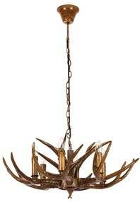 Brilagi - Candelabru suspendat pe lanț DEER 6xE14/10W/230V, Ø 70 cm