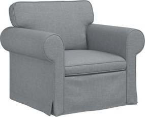 vidaXL Canapea Gri deschis 95 x 82 x 80 cm țesătură